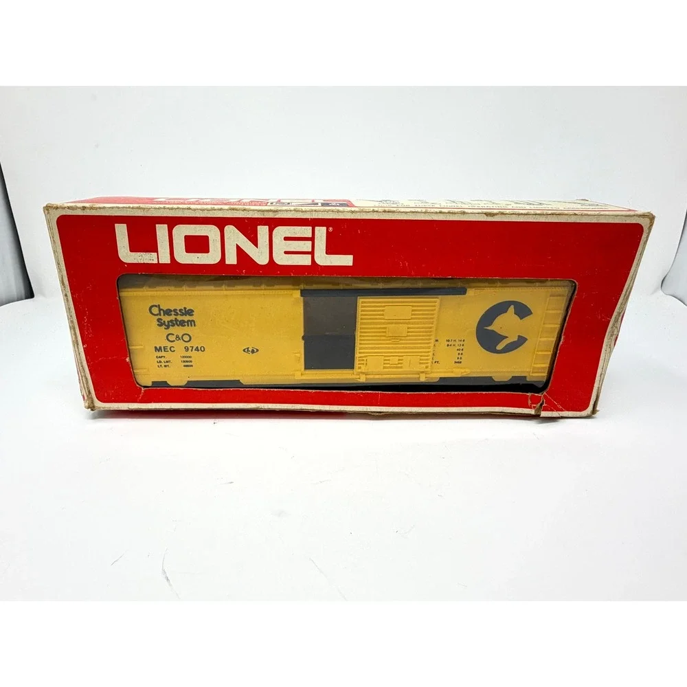 Lionel 6-9740 Chessie System C&O Box Car O Gauge Yellow MEC 9740 Vintage Train